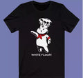 Pillsbury Doughboy White Flour Logo Men's Black T-shirt