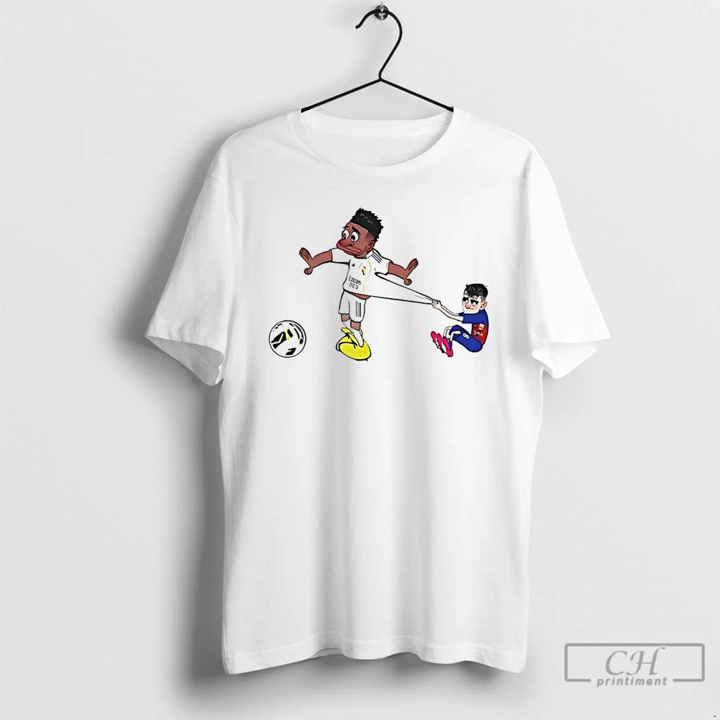 Classic Pedri Pulling Vinicius Cartoon T Shirts
