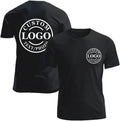 Front and back custom T-shirts with personalized photo,text and logo 100% cotton