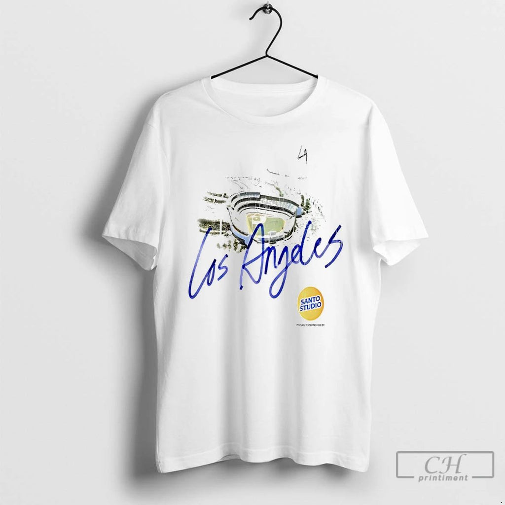Classic Los Angeles Dodgers Santo Studio Stadium T Shirts
