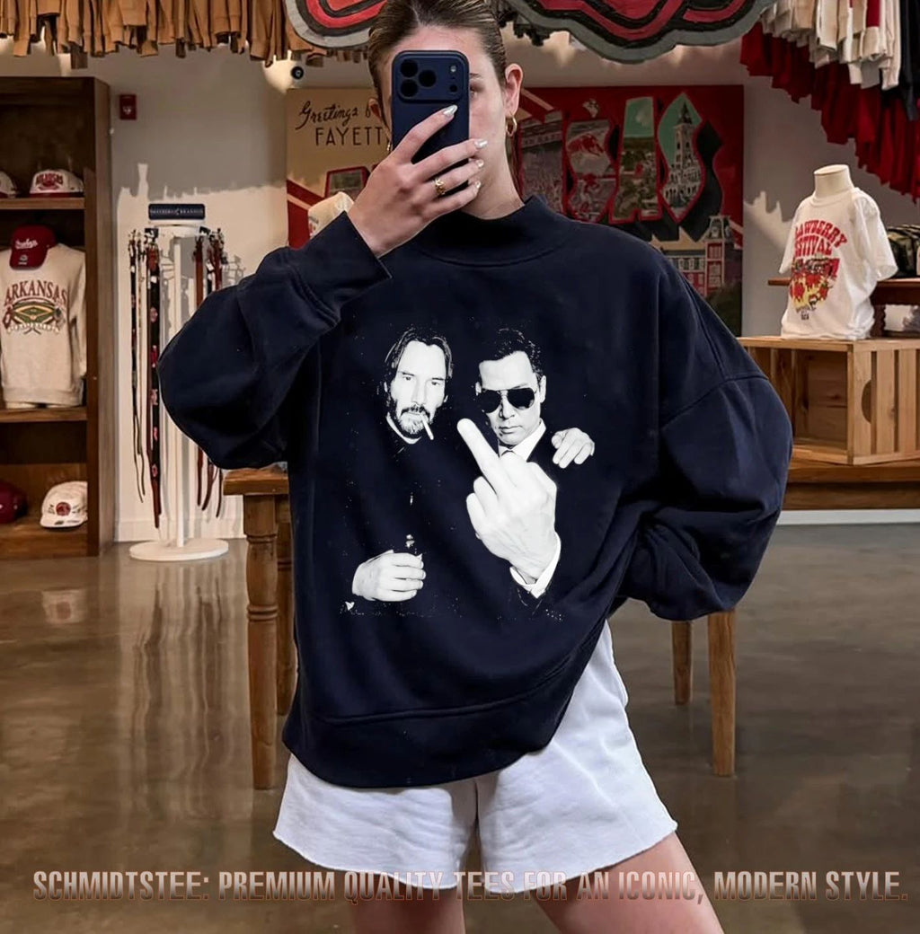 John Wick & Caine middle finger shirt