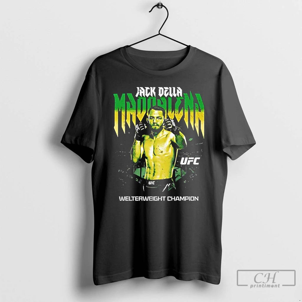 Premium Jack Della Maddalena Fighter Ufc Welterweight Champion Pose T Shirts