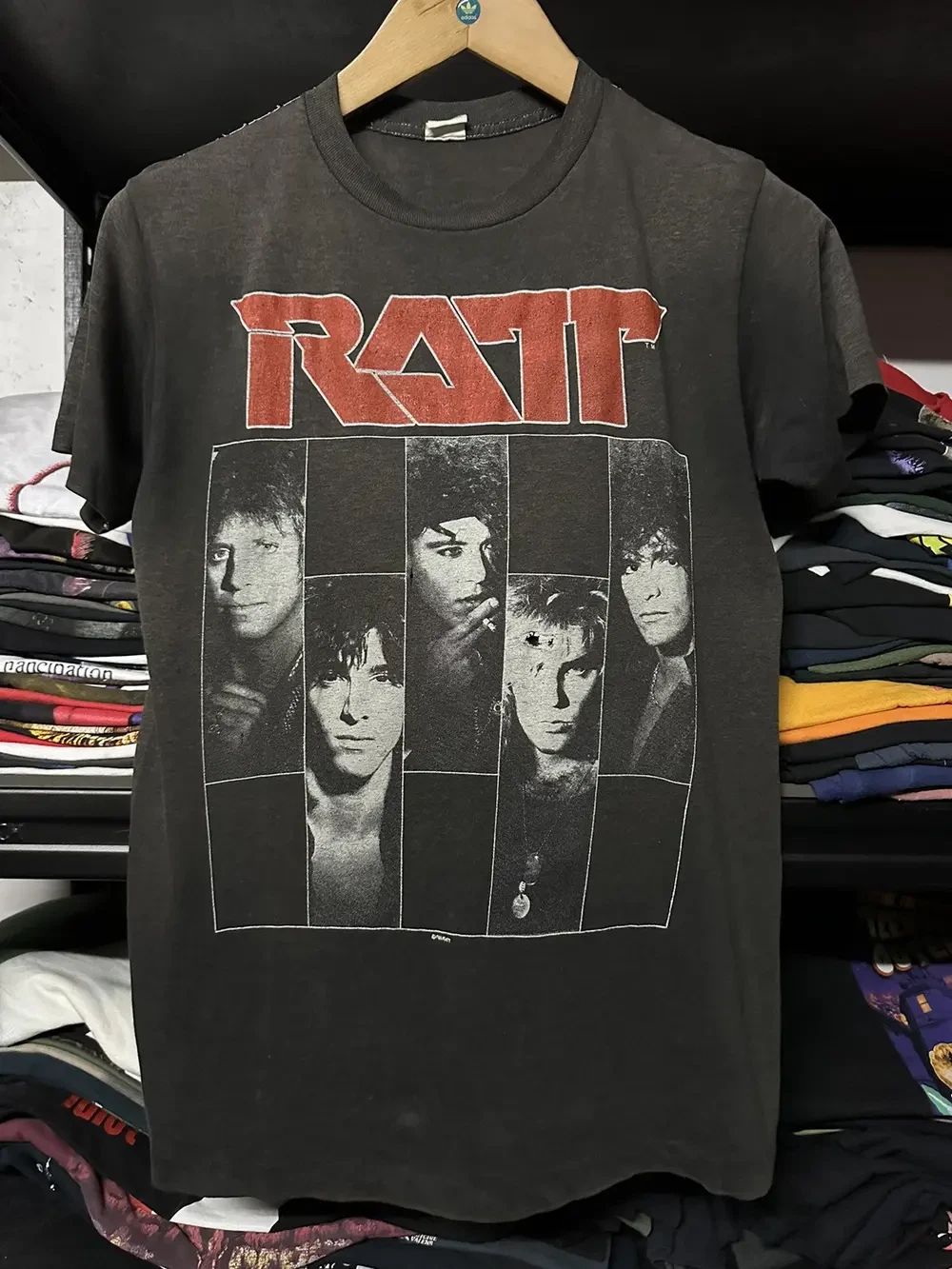 Vintage 80s Ratt American Glam Metal Tour Distressed Tee
