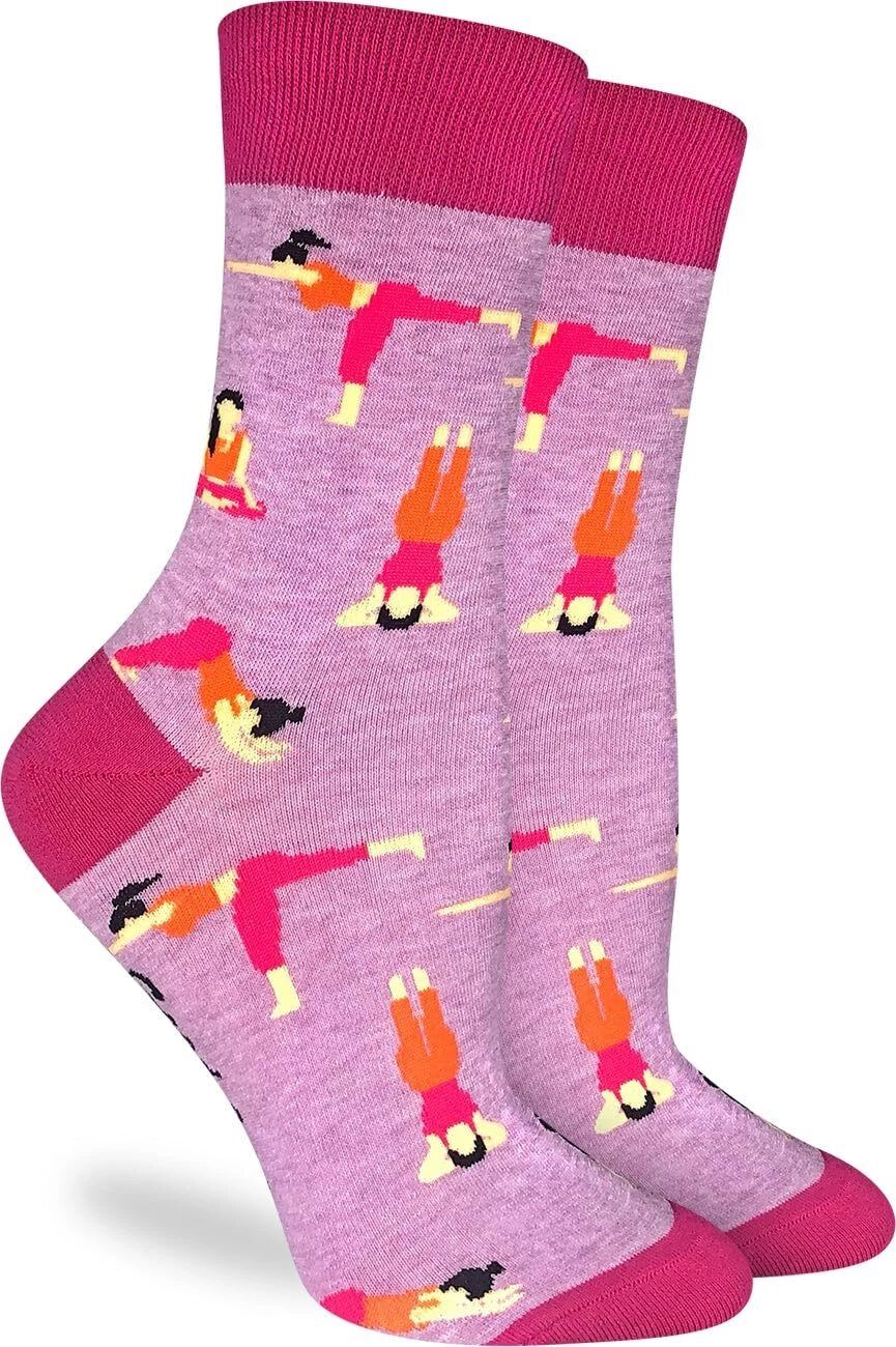 Women's Yoga Socks Non-Slip Grip for Barre Pilates Fits Adult Shoe Size 5-9
