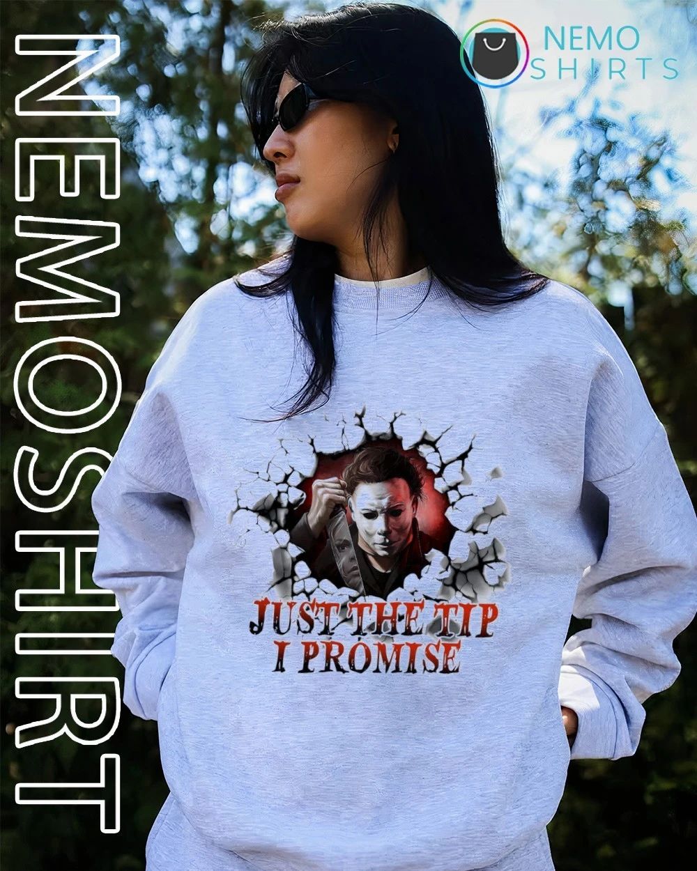 Michael Myers Just the Tip I Promise Horror Halloween shirt
