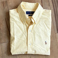 Ralph Lauren Short Sleeve Slim Fit Shirt Yellow Size M Japan