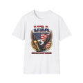 USA Eagle with Flag T-Shirt | American Patriot Graphic Tee