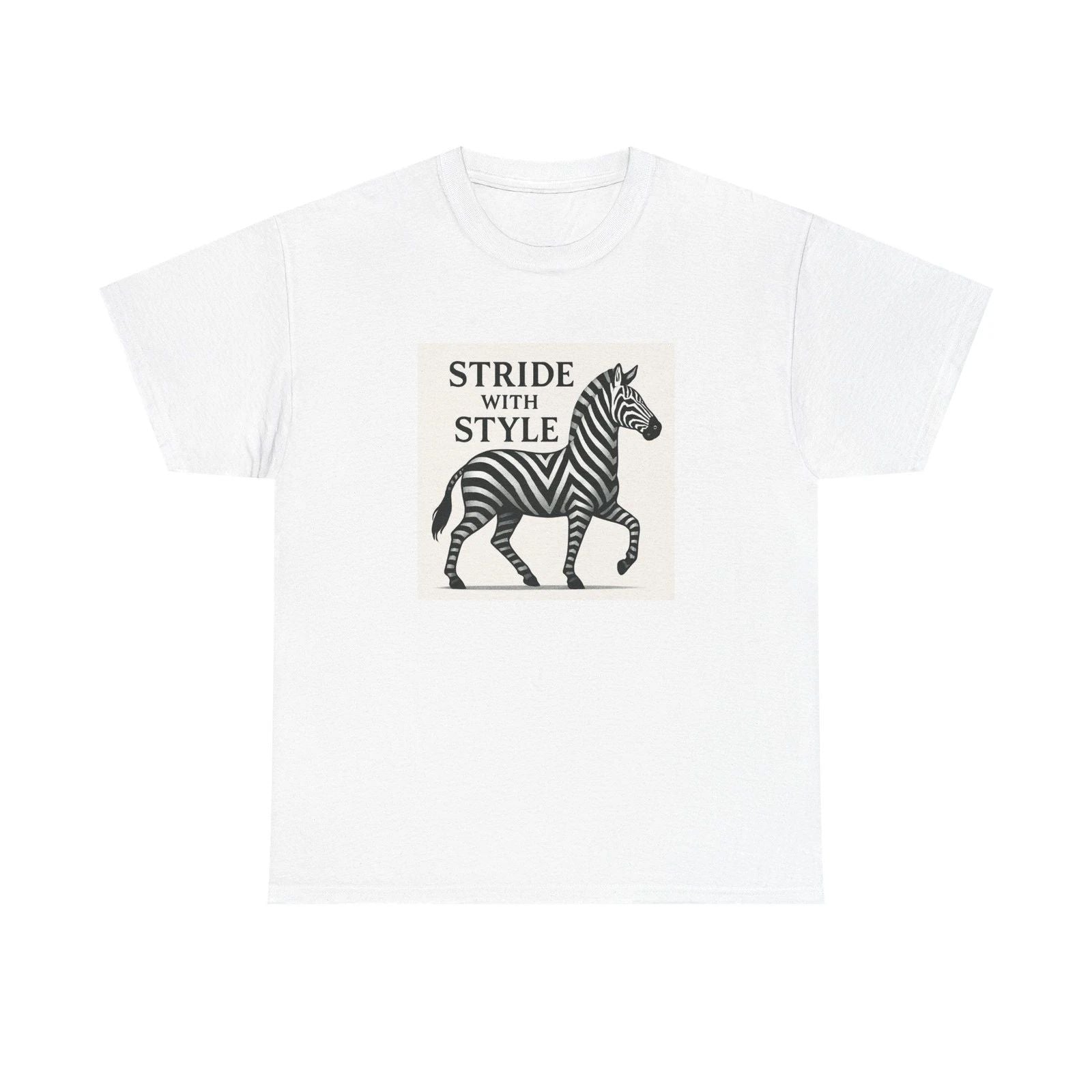 Unisex Adult T Shirt Zigzag Zebra Modern Chic