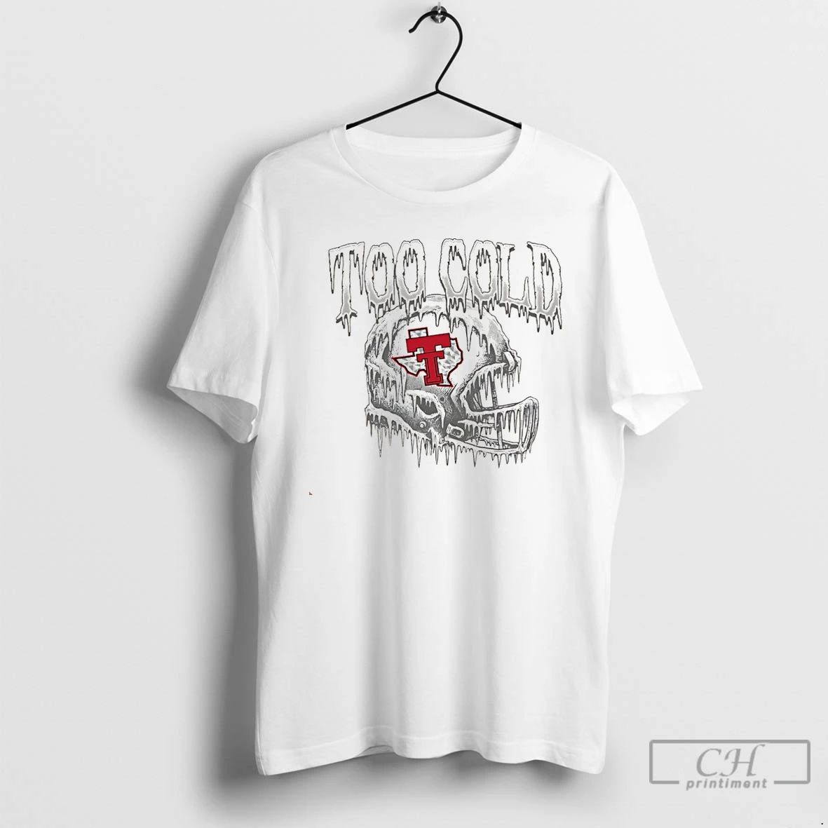 Classic Texas Tech Red Raiders Too Cold Helmet Christmas T Shirts