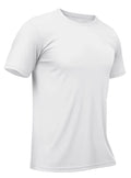 UPF50+ Men's UV Shirts Short Sleeve Quick Dry Summer Water Sport Performance Tee