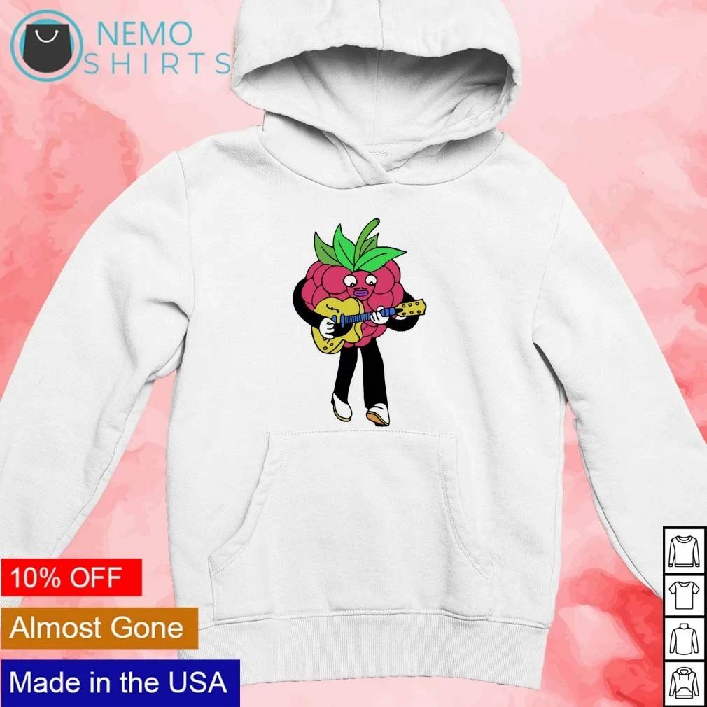 Chuck Rasp Berry Playing Guitar Raspberry shirt