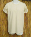 Organic Cotton Men's Short Sleeve Tee Shirts Made in USA Natural color