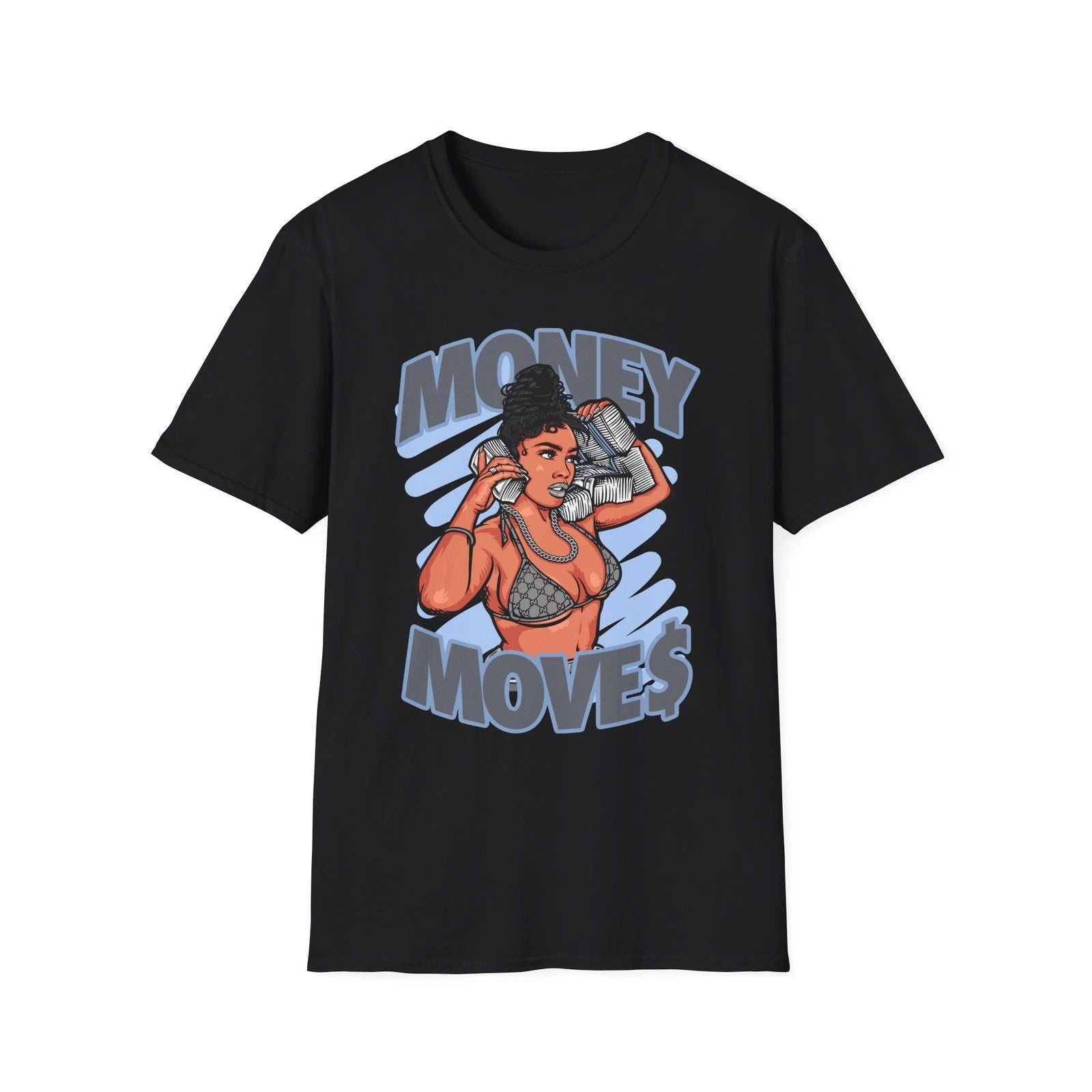 Money Moves Graphic T-Shirt, Trendy Tee, Empowering Top, Casual Wear, Gift Idea
