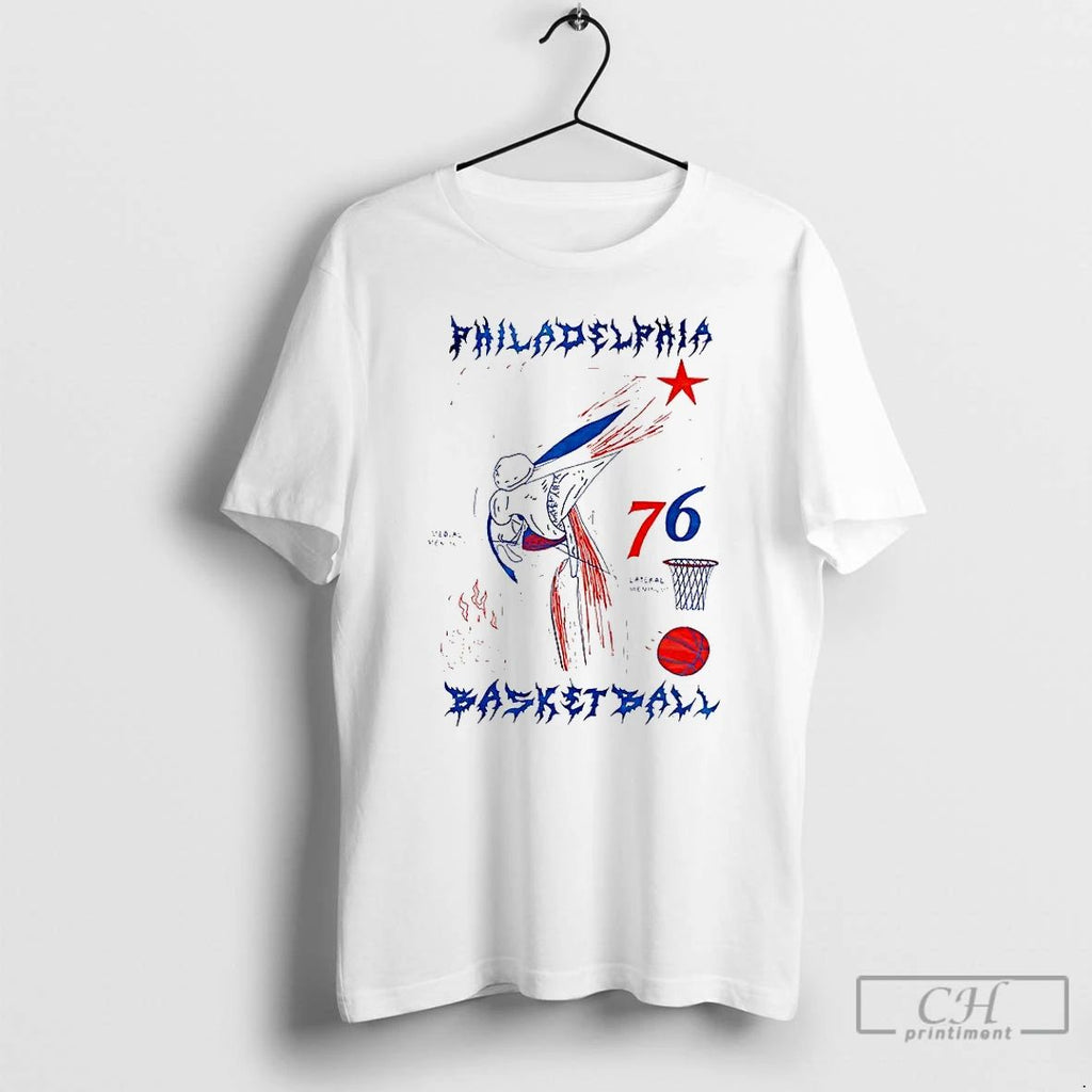 Classic Philadelphia 76ers Basketball Medial Meniscus Lateral Meniscus Anatomical Drawing T Shirts