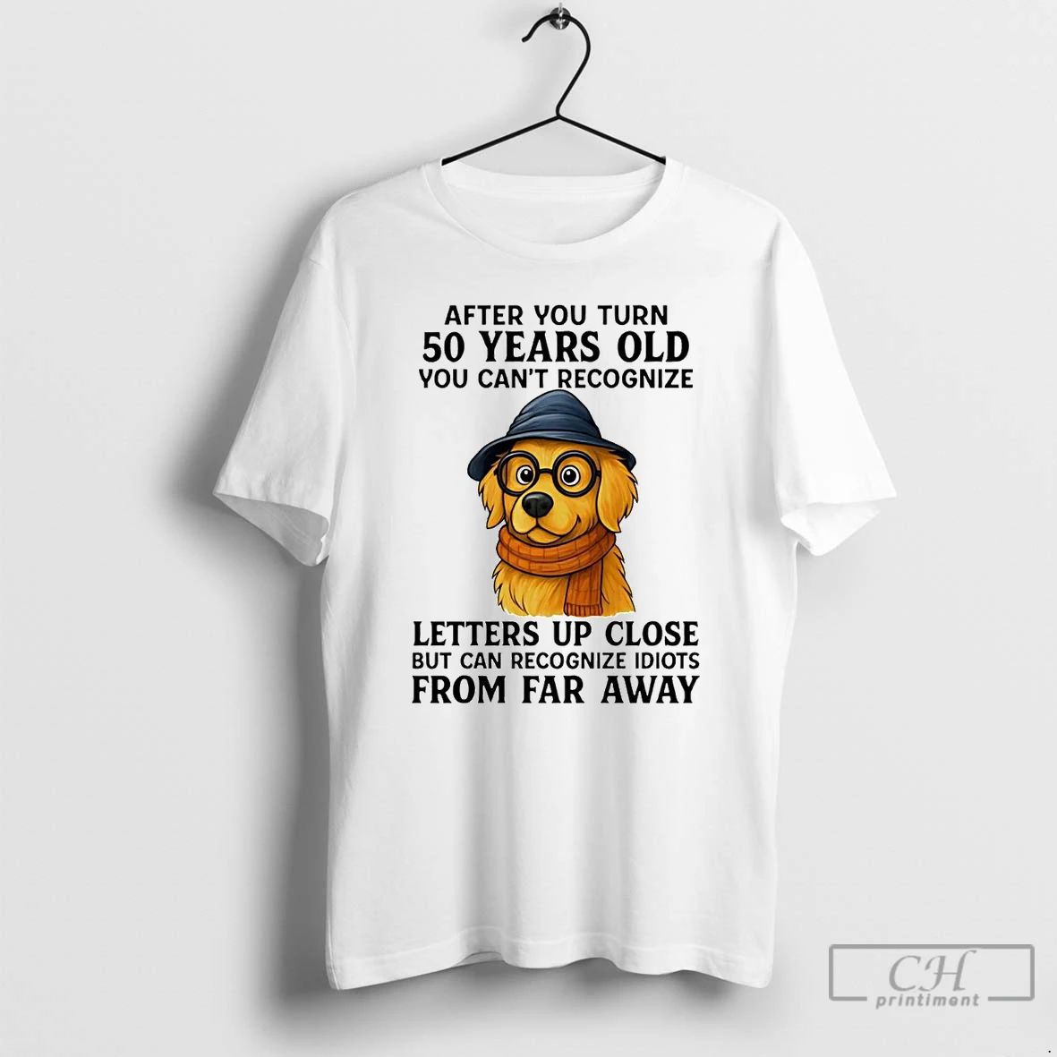 Premium Golden Retriever After You Turn 50 Years Old T Shirts