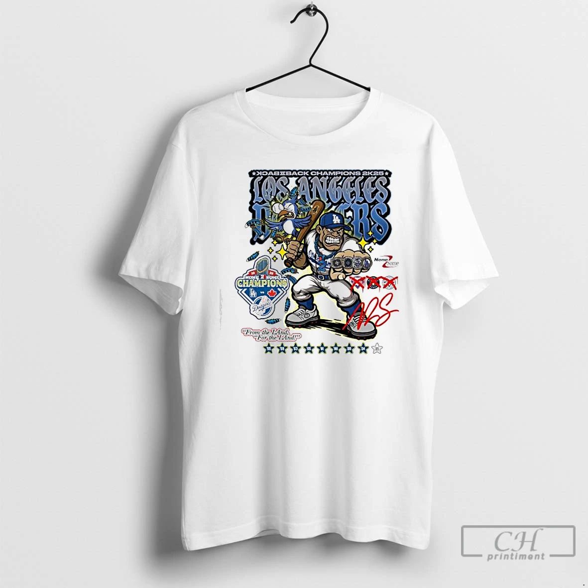 Premium Los Angeles Dodgers Hypothetical 2k25 From The Land For The Land T Shirts