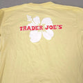 Trader Joes Shirt Mens XL Yellow Hibiscus Flower Long Sleeve Cotton Graphic Tee