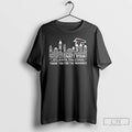 Premium Atlanta Falcons Football Thank You For The Memories Name Player Skyline T Shirts