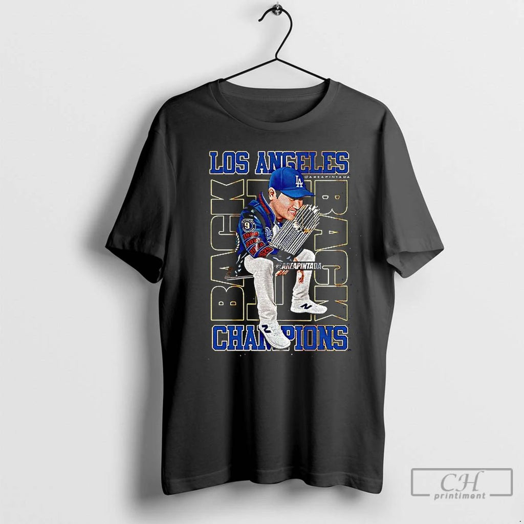 Classic Shohei Ohtani Hold Trophy Los Angeles Dodgers World Series Champions Back To Back 2025