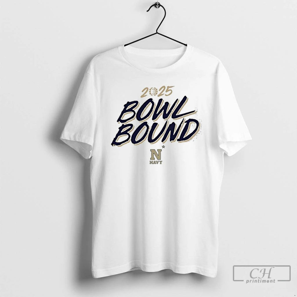 Classic Navy Midshipmen Bowl Season Bound 2025 T Shirts