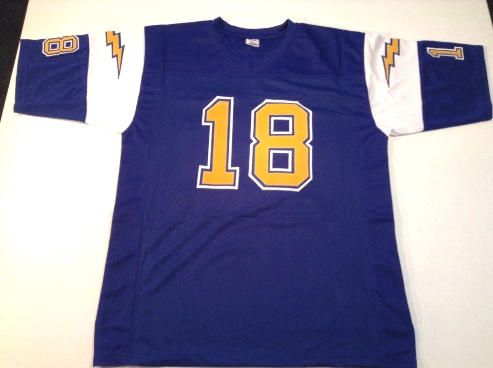 Custom Charlie Joiner Blue Mesh Football Jersey