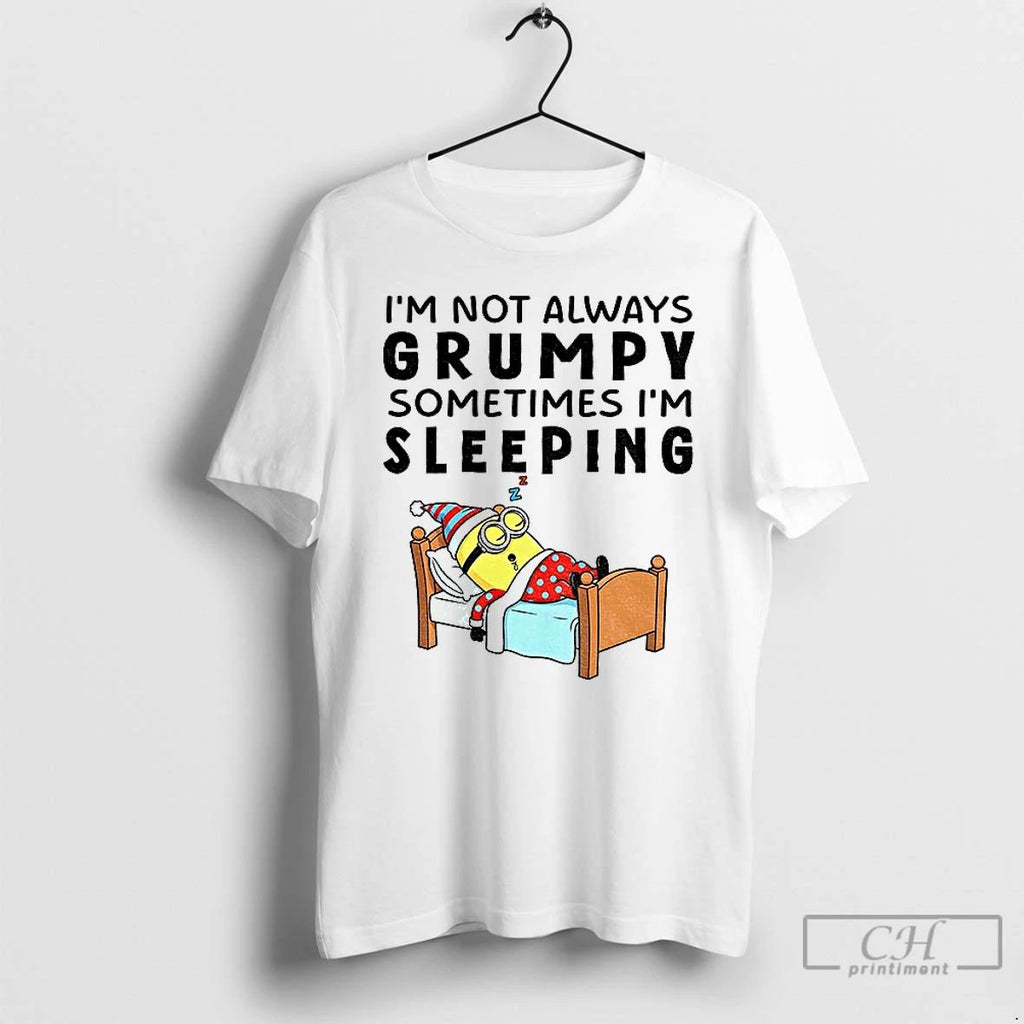 Premium Minion X Gnome Im Not Always Grumpy Sometimes Im Sleeping Christmas T Shirts