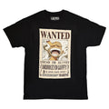 Anime Pirate Wanted Poster Graphic T-Shirt Cotton Unisex Streetwear Tee
