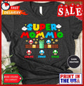 Personalized Super Mommio Shirt, Mothers Day Gift Tshirt, Gamer Mom Shirt, Custo