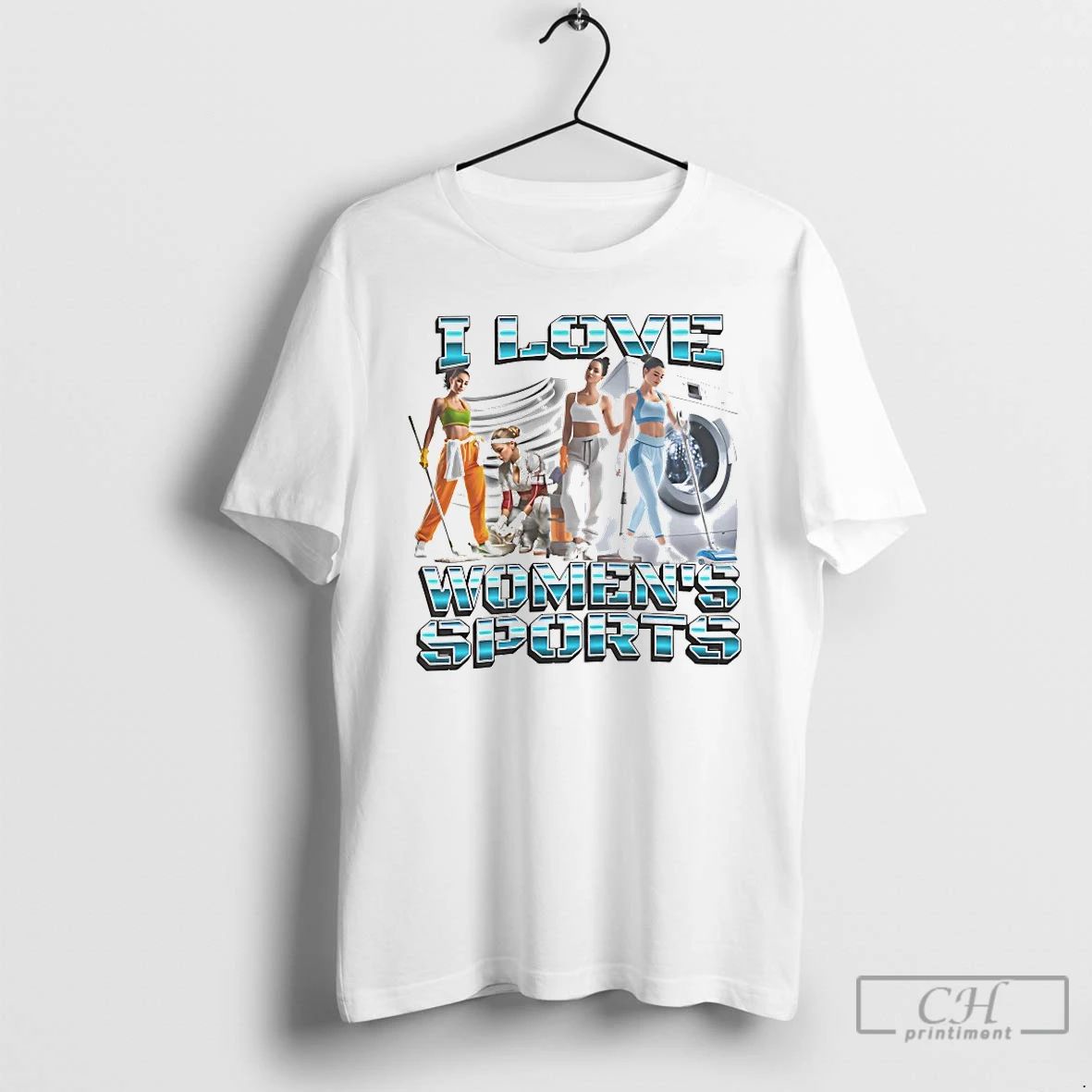 Classic Gym Girls I Love Womens Sports T Shirts