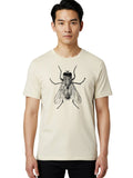 Fly-Illustration Mens Graphic Tee, 100% Cotton, Casual Summer Wear