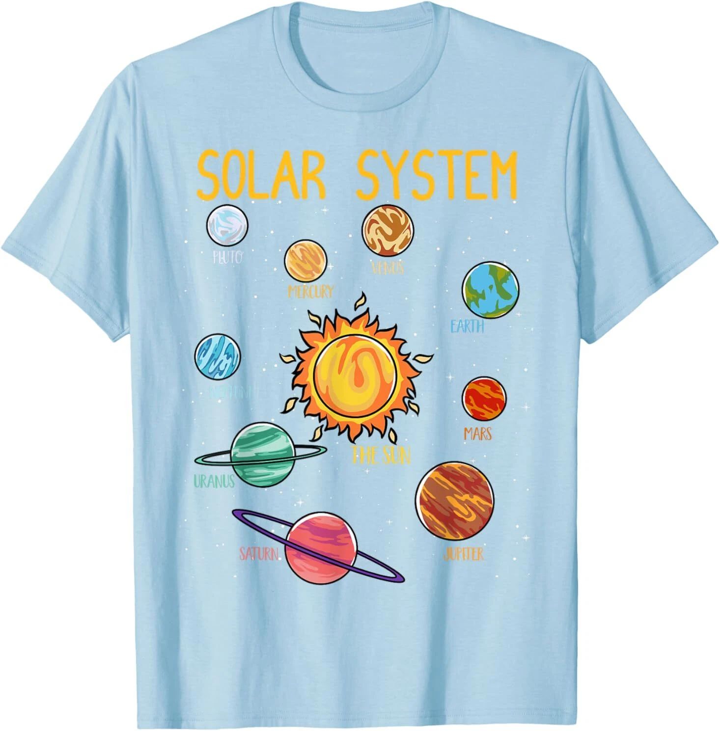 Solar System Planets Science Space Boys Girls STEM Kids T-Shirt
