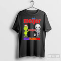 Classic Meijer X Grinch And Jack Skellington Friends Fist Bump Happy Hallothanksmas T Shirts