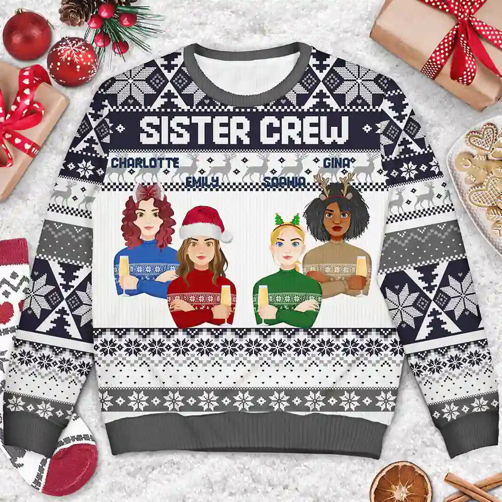 Cousin Crew Christmas Family - Personalized Unisex Ugly Sweater