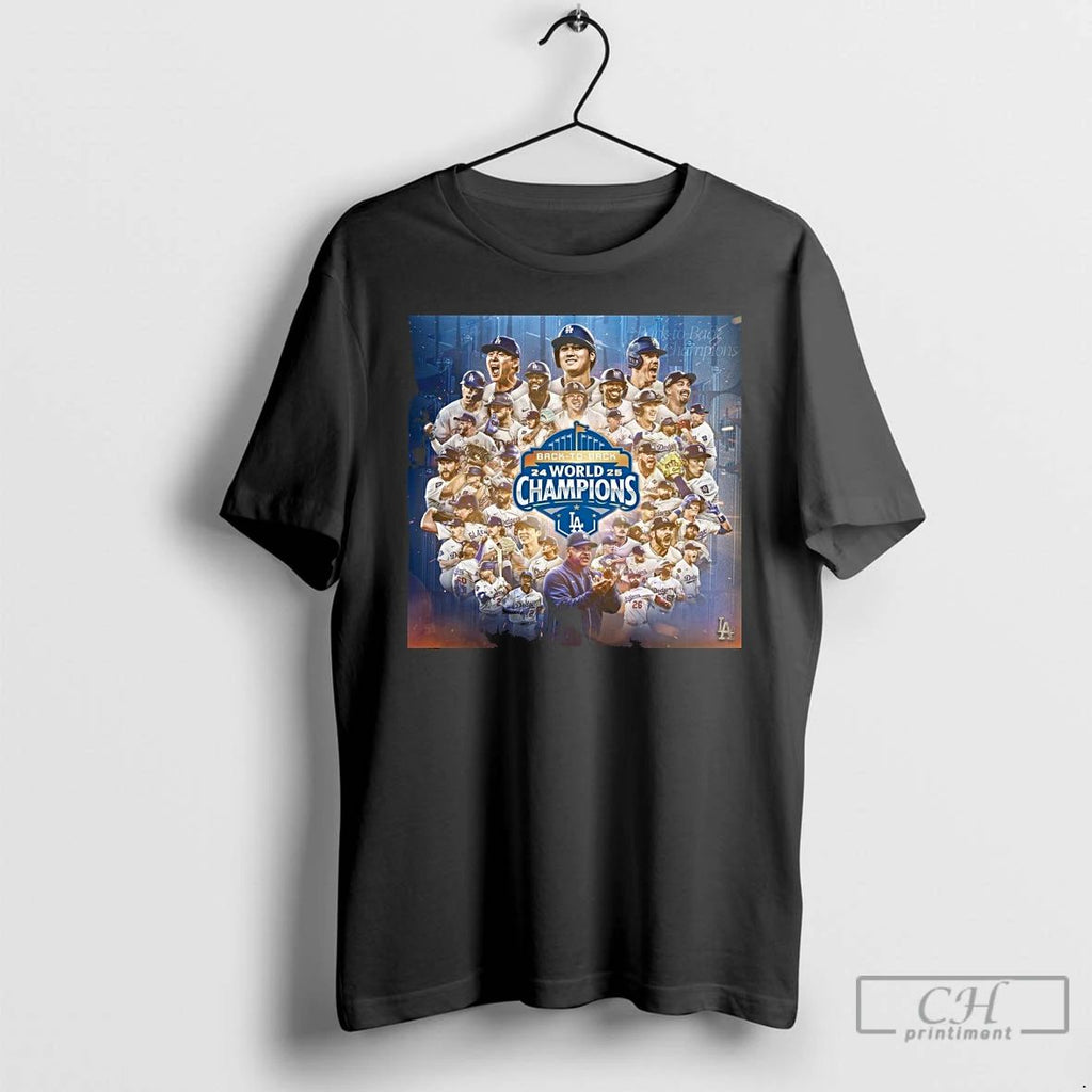 Premium The Los Angeles Dodgers Are Back To Back World Series Champions 2025 T Shirts
