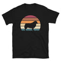 Retro Sunset Dog Lover Miniature American Shepherd Short-Sleeve Unisex T-Shirt