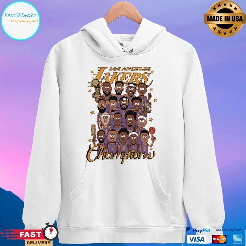 Los Angeles Lakers 2020 Nba Finals Champions Roster T-shirt