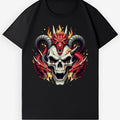 Fiery Dragon Skull T-Shirt – Bold Streetwear Biker Turn Heads at Fests Rides