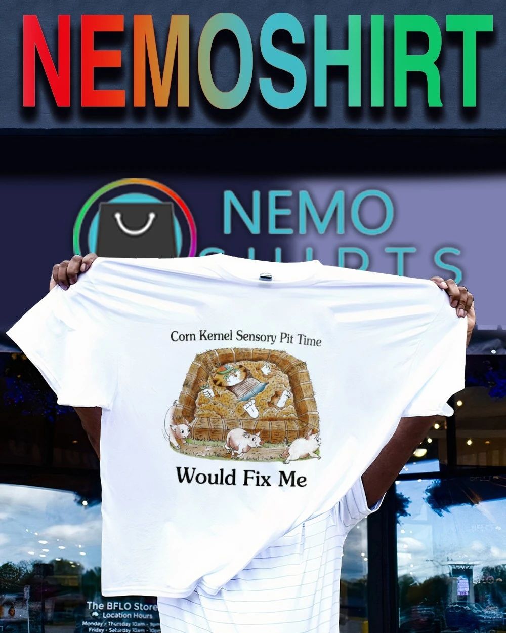 Corn Kernel Sensory Pit Time Would Fix Me shirt