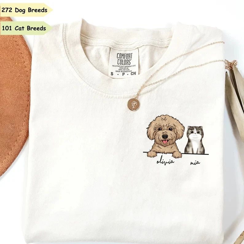 Custom Dog Cat Mom Comfort Tee Shirt Pet Lover
