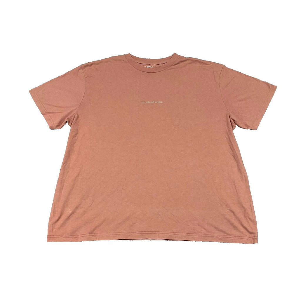 Quiksilver Peace Phase T-Shirt Mens XL Orange Graphic DryFlight Loose Surf Skate