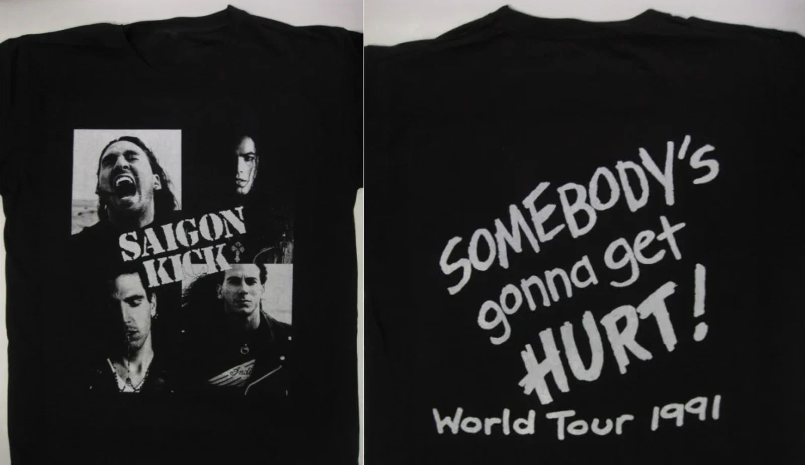 VTG Saigon Kick World Tour Heavy Cotton Black T Shirt S-5XL AG685