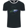A SCI-FI Shark Mens Ringer T-Shirt FotL
