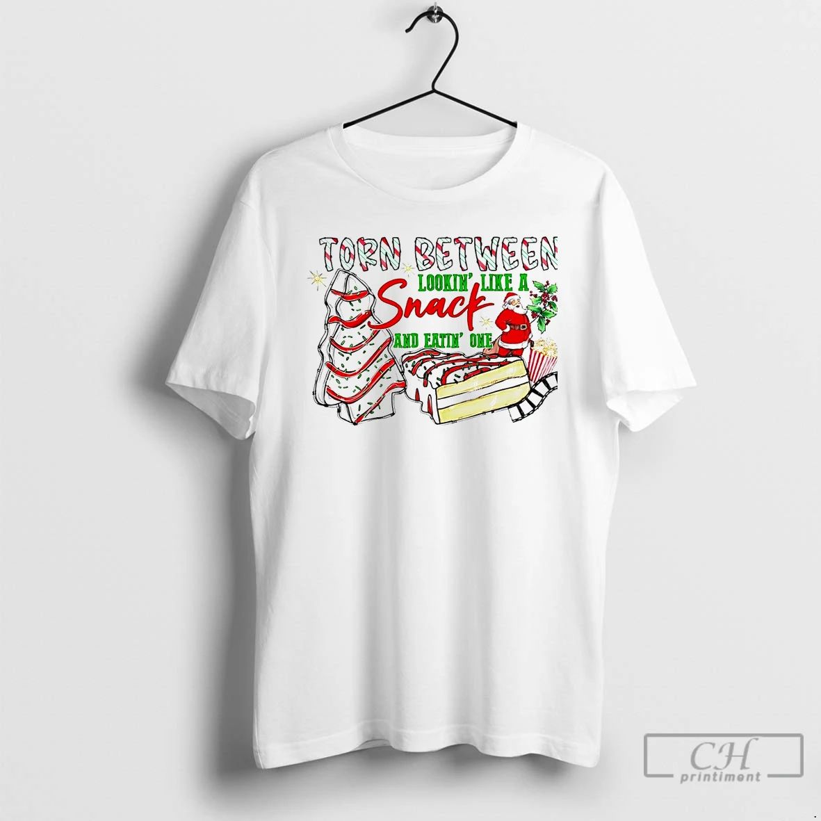 Premium Torn Between Lookin Like A Snack And Eating One Christmas T Shirts