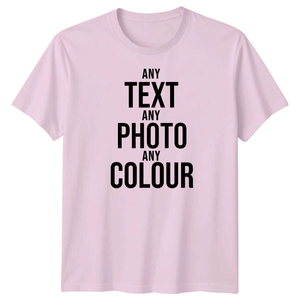 Personalised T-Shirt Custom Photo Logo TexT-Shirt Printed Stag Do Hen Party Tee