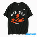 October Baseball Detroit Tigers 2025 Mlb Postseason Tshirts Sweater