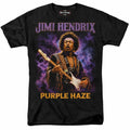 Jimi Hendrix Purple Haze T Shirt Rock Concert Tour Vintage Mens Black New