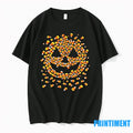 Candy Corn Face Pumpkin Halloween Tshirts Sweater