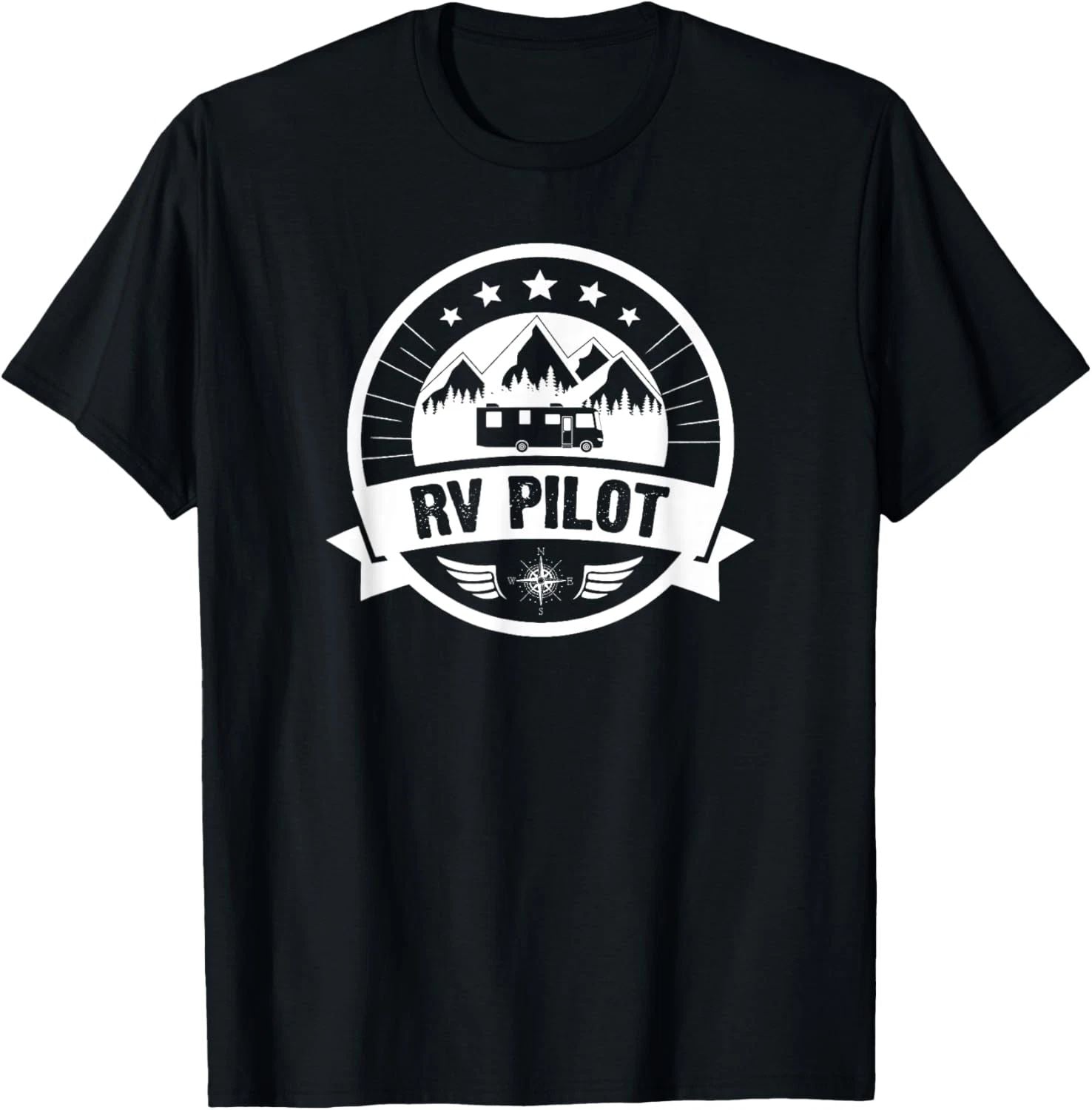 RV Pilot Funny Motorhome RV Travel T-Shirt for Men T-Shirt