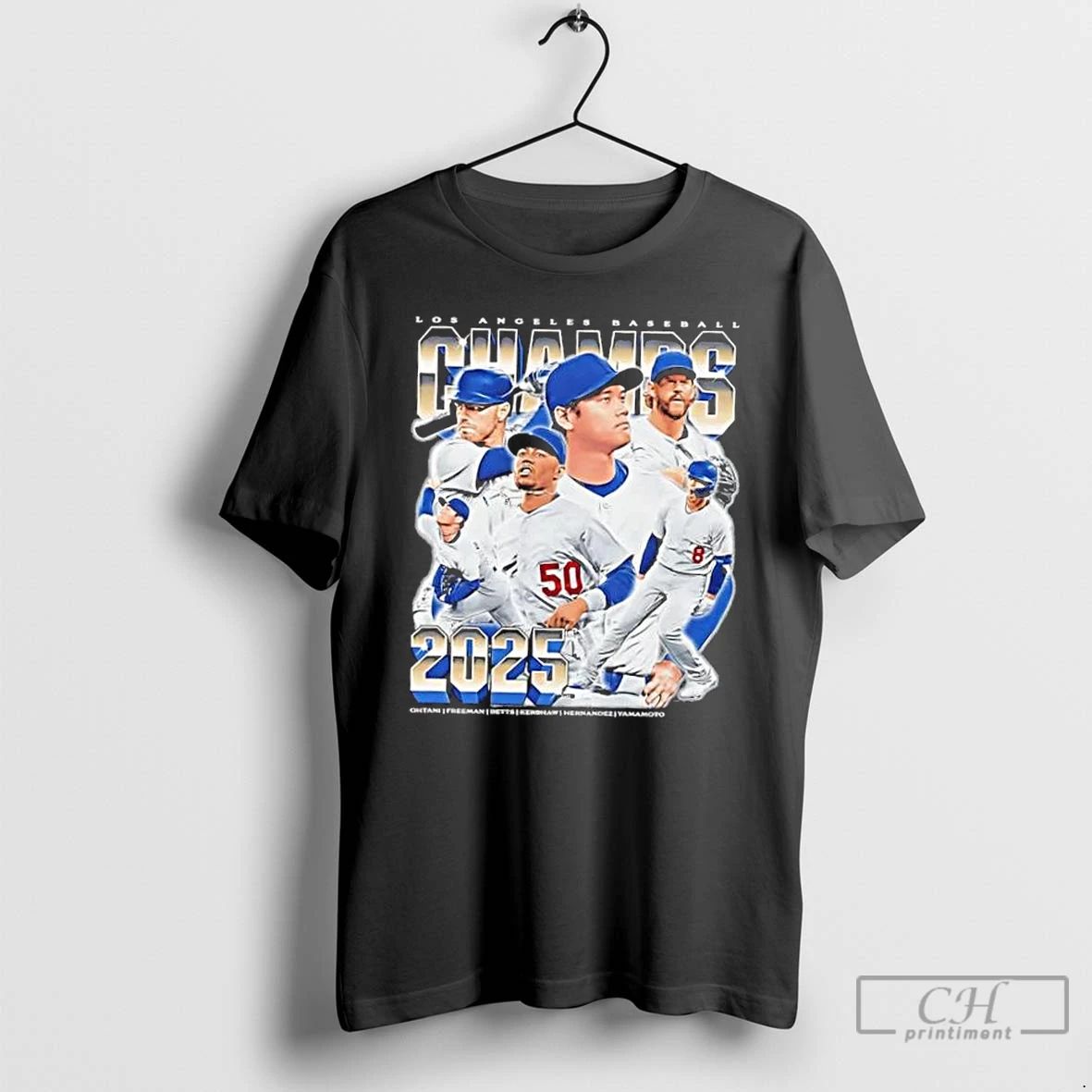 Classic Los Angeles Dodgers Baseball Shohei Ohtani And Players 2025 Champs Vintage T Shirts