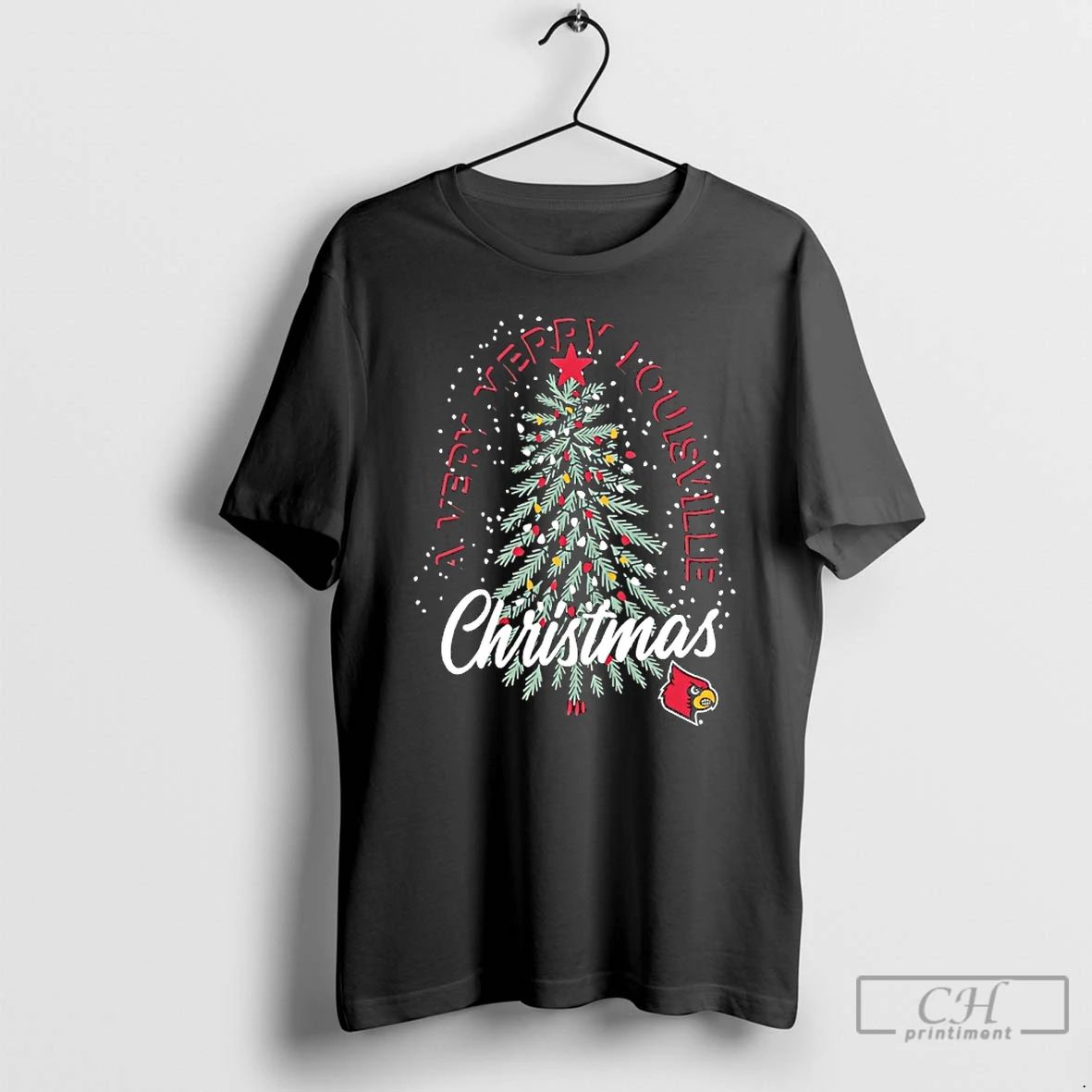 Premium A Very Merry Louisville Cardinals Christmas Tree String Light 2025 T Shirts